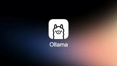 Ollama logo on dark gradient background representing local AI runtime platform.