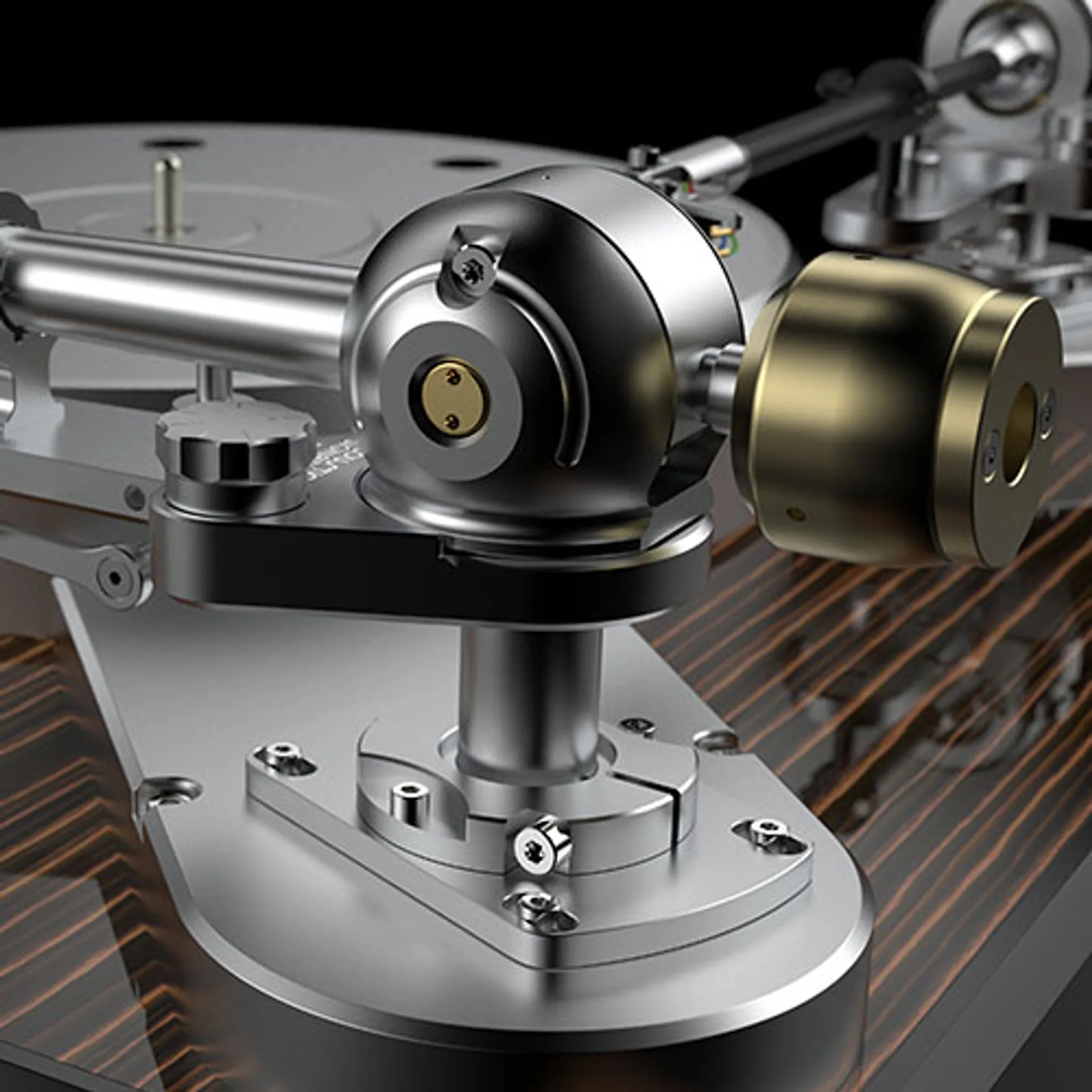 Acoustic Signature Verona Neo dual tonearm mounting boards on plinth