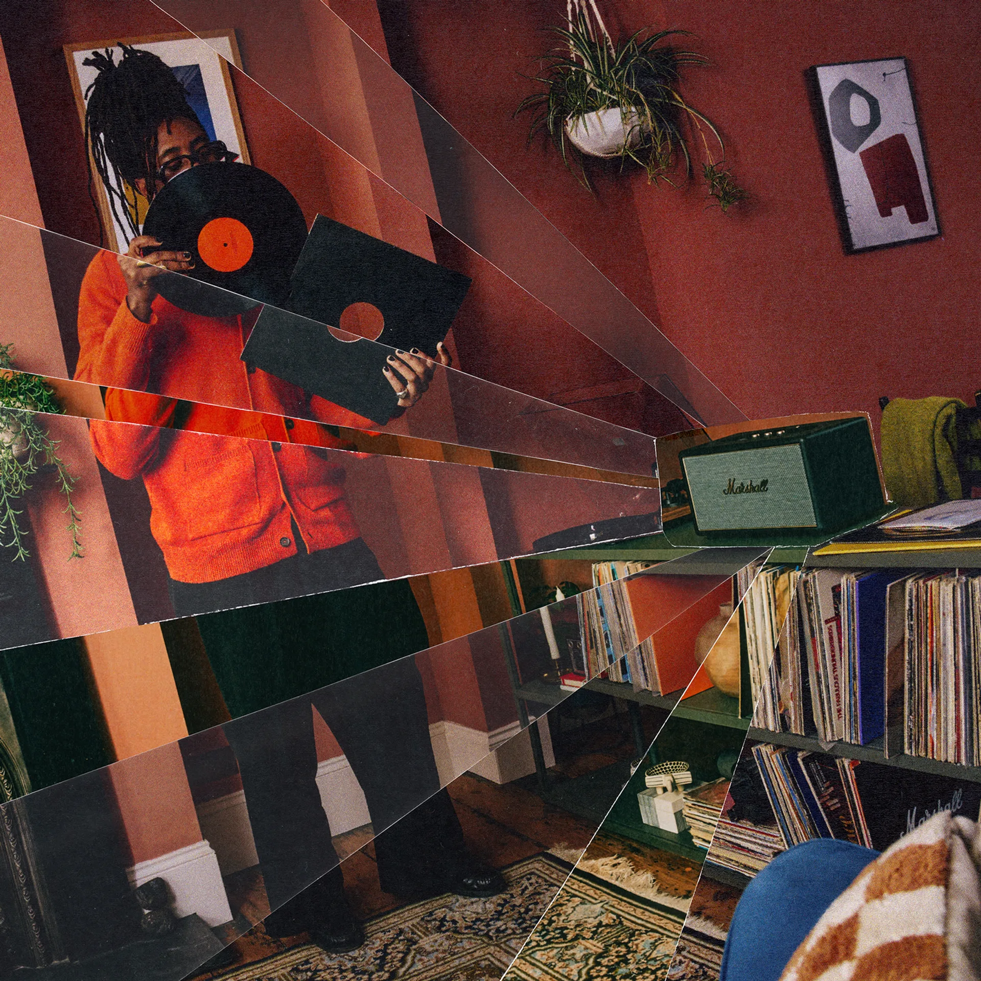Marshall Stanmore IV Black speaker in a room listening lifestyle scene.