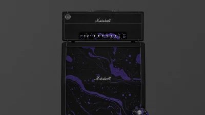 Marshall x Hendrix 60th Anniversary half stack with purple cosmic grille and 1959 HW head