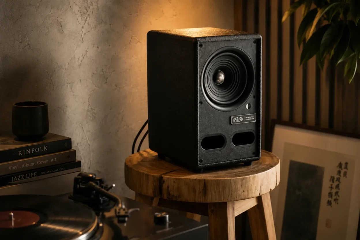 Vestlyd M6C Active compact powered stereo speakers for TV vinyl and desktop